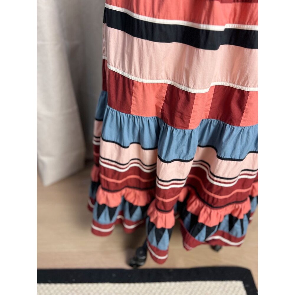 Ulla Johnson Simi Patchworked Cotton Poplin Midi … - image 6